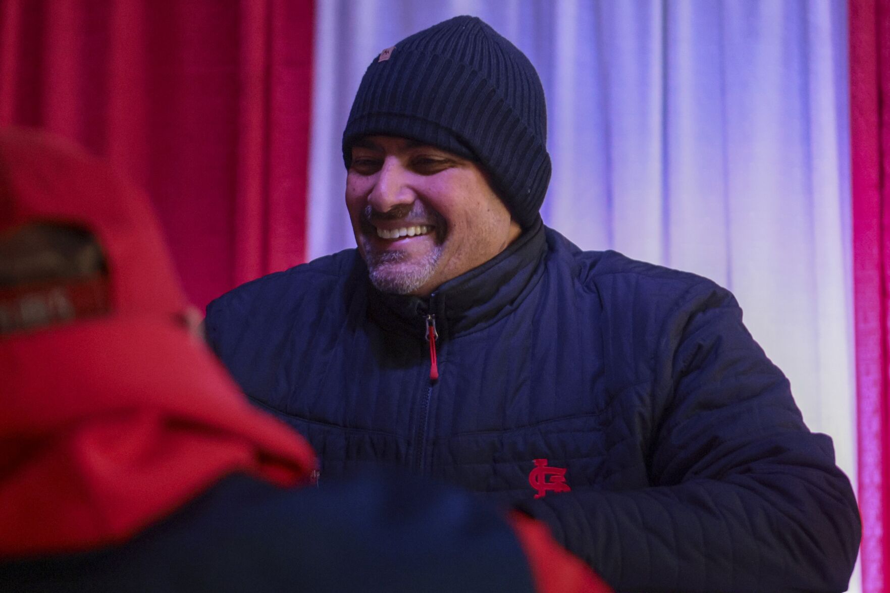 Cardinals fans brave cold for Winter Warm-Up